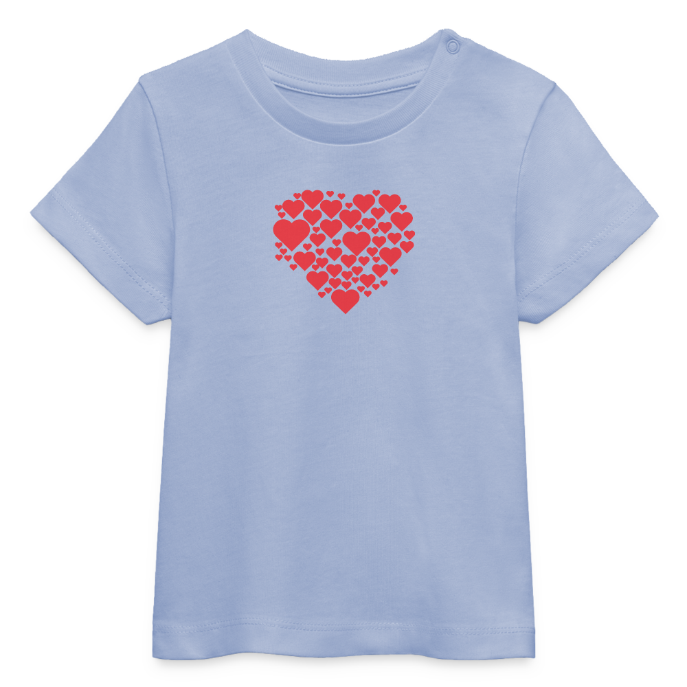 Stanley/Stella Baby Bio-T-Shirt BABY CREATOR - Hearts - Sky