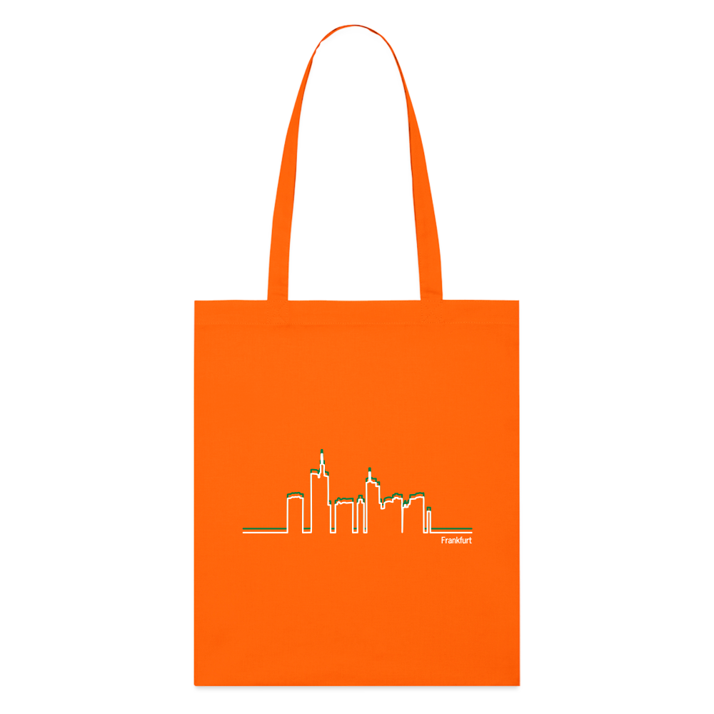 Stanley/Stella Bio-Stoffbeutel - Frankfurt Skyline - Tieforange