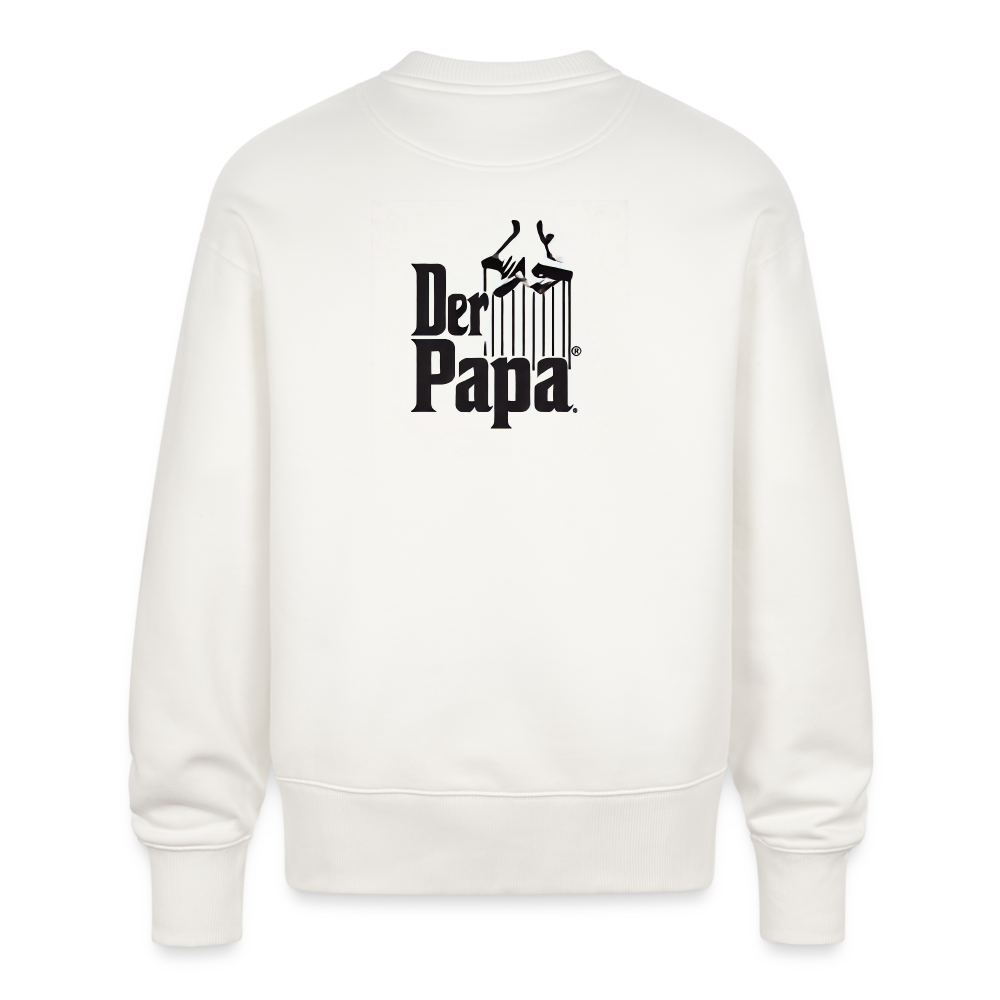 Stanley/Stella Unisex Oversize Bio Pullover RADDER - Der Papa - OFF WHITE