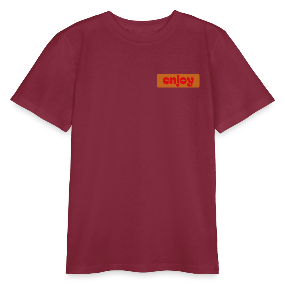 Stanley/Stella Bio Teenager T-Shirt MINI CREATOR - enjoy - Burgunderrot