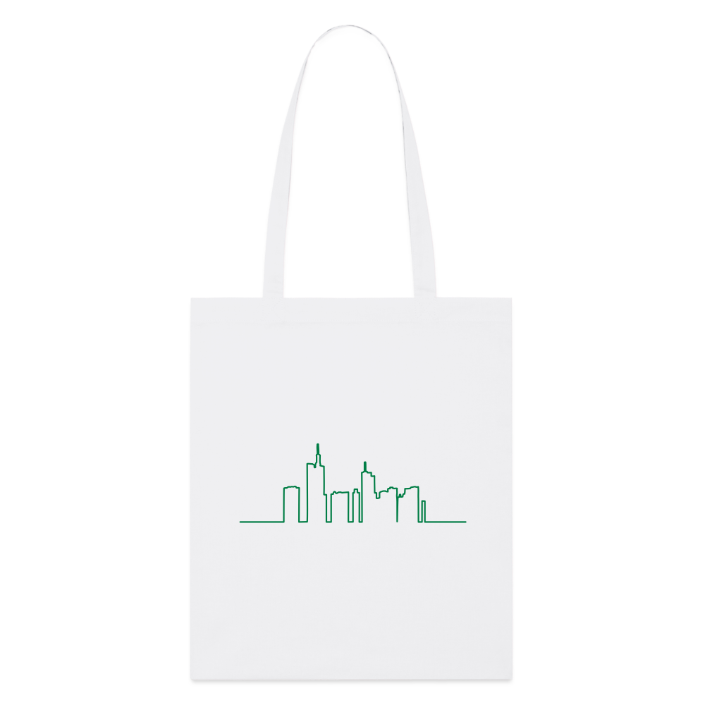 Stanley/Stella Bio-Stoffbeutel - Frankfurt Skyline - Weiß