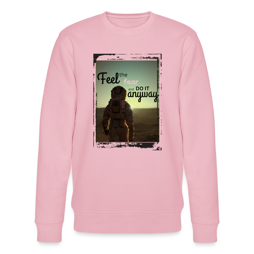 Stanley/Stella Unisex Bio-Sweatshirt CHANGER - Feel the fear - Hellrosa