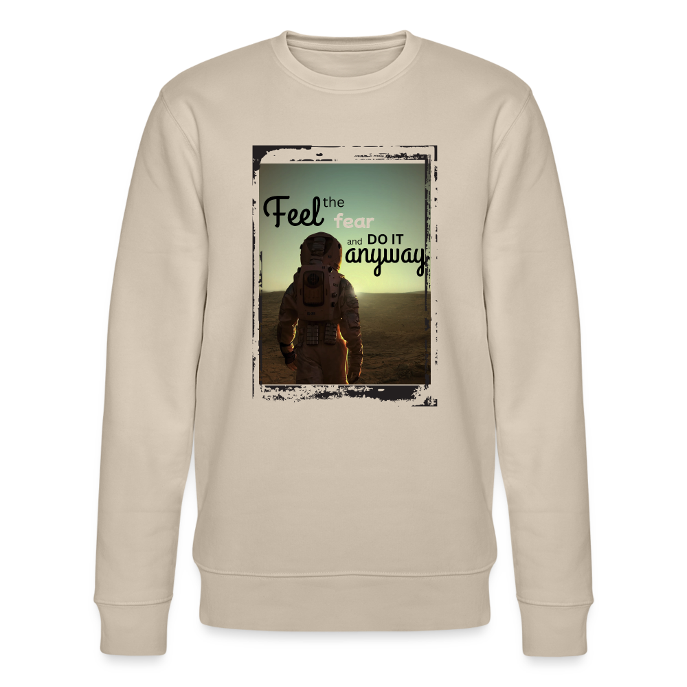 Stanley/Stella Unisex Bio-Sweatshirt CHANGER - Feel the fear - Beige