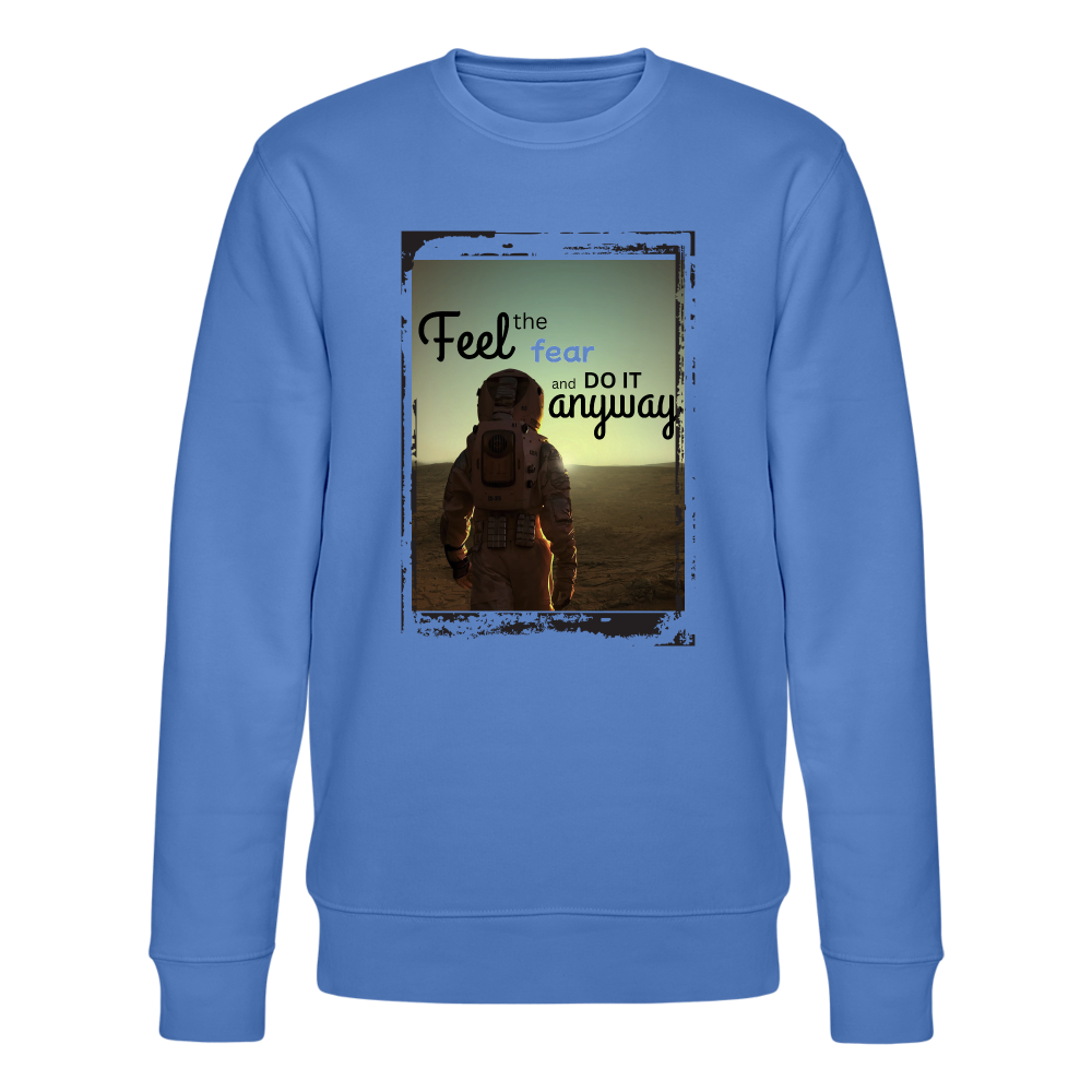 Stanley/Stella Unisex Bio-Sweatshirt CHANGER - Feel the fear - Blau