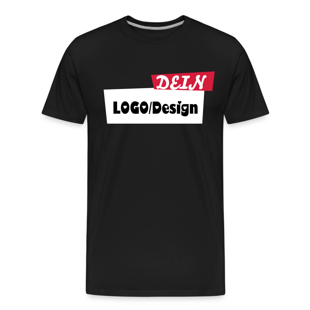 Männer Premium Bio T-Shirt - yours - Schwarz