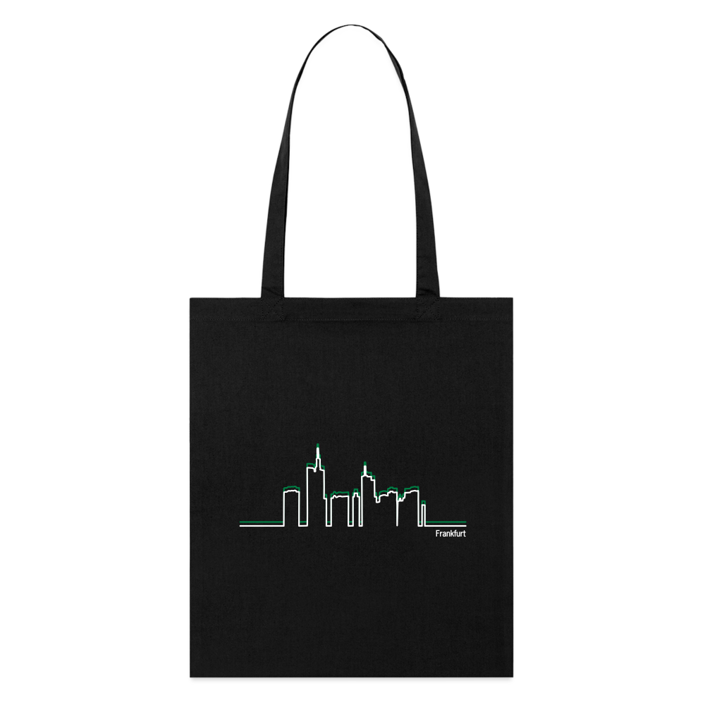 Stanley/Stella Bio-Stoffbeutel - Frankfurt Skyline - Schwarz