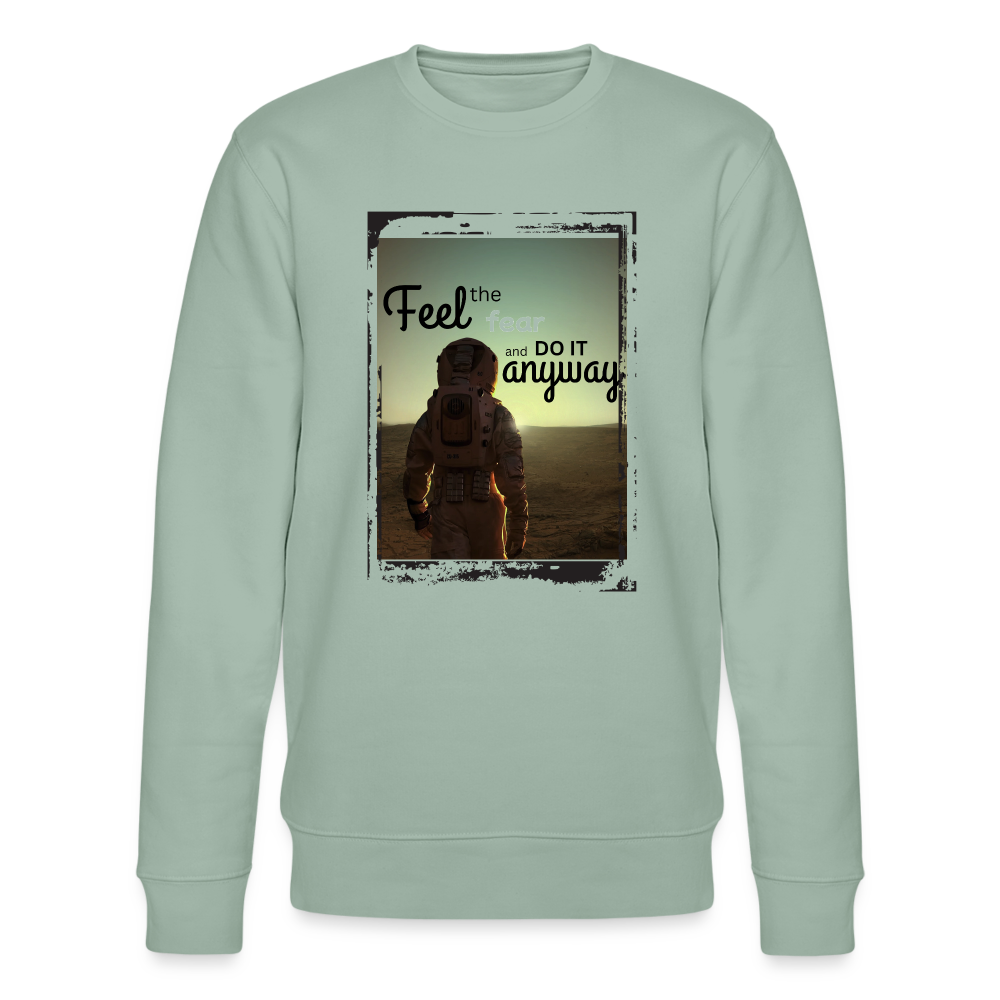 Stanley/Stella Unisex Bio-Sweatshirt CHANGER - Feel the fear - Helles Graugrün