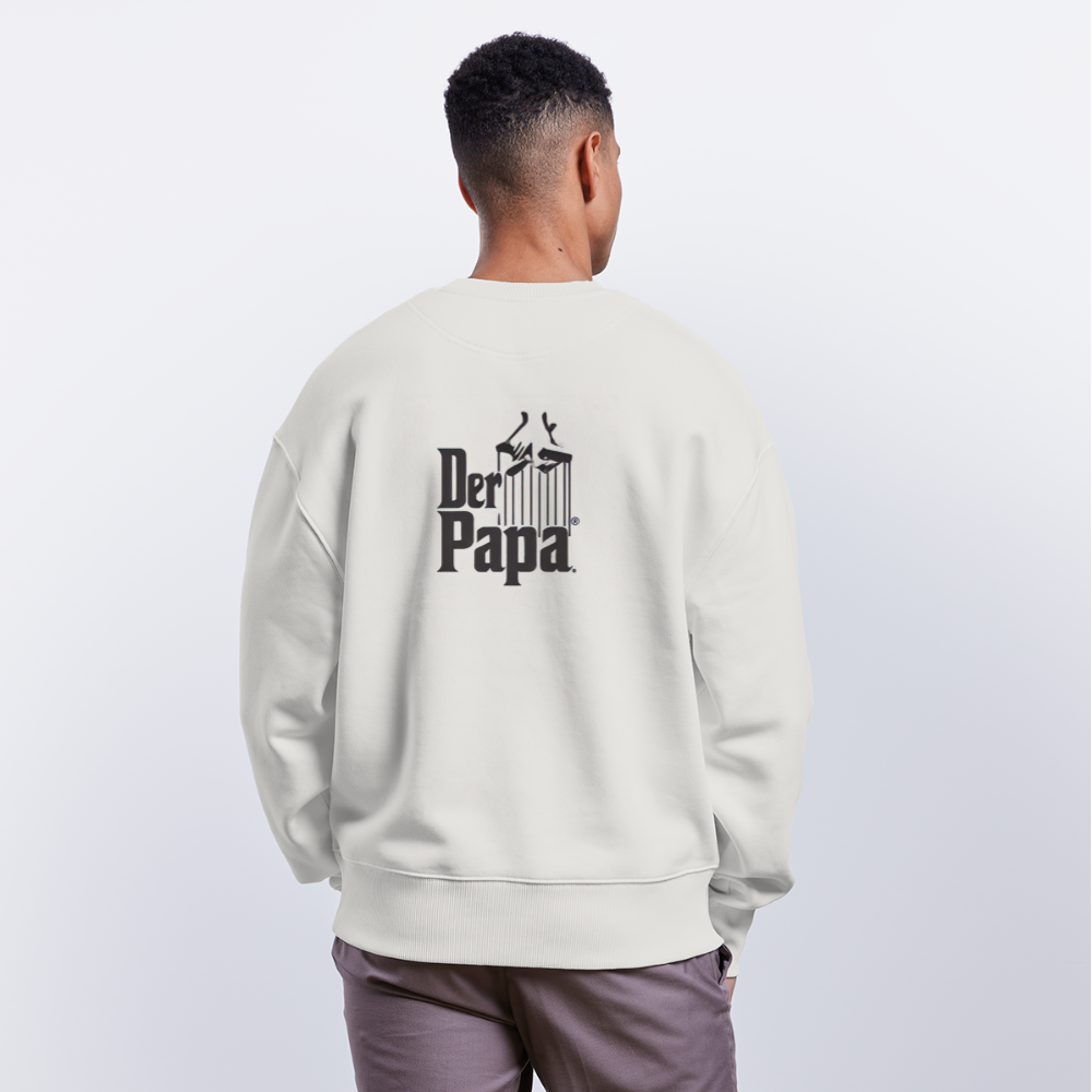 Stanley/Stella Unisex Oversize Bio Pullover RADDER - Der Papa - OFF WHITE