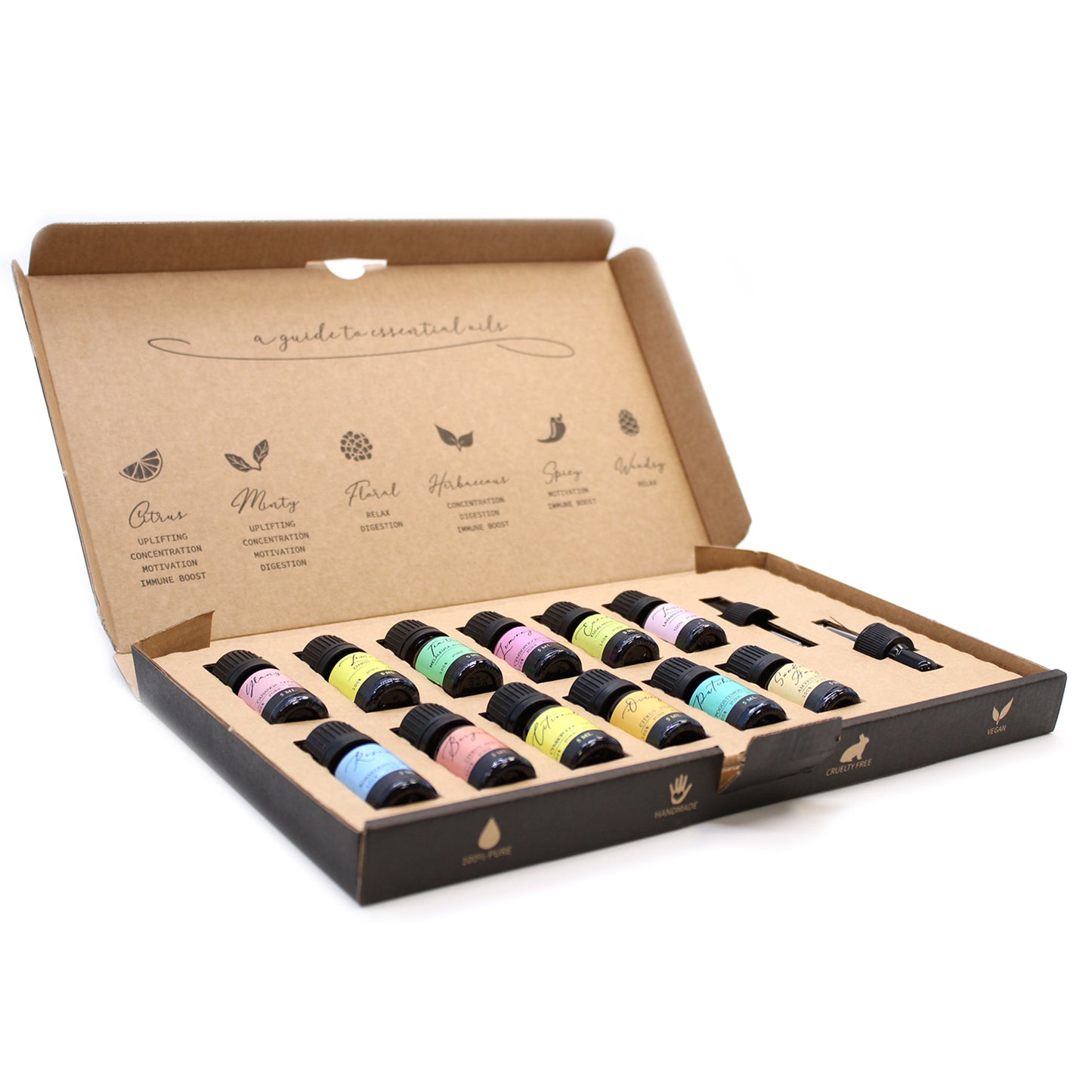 Aromatherapy Essential Oil Set - Ätherische Öle - Die Top 12