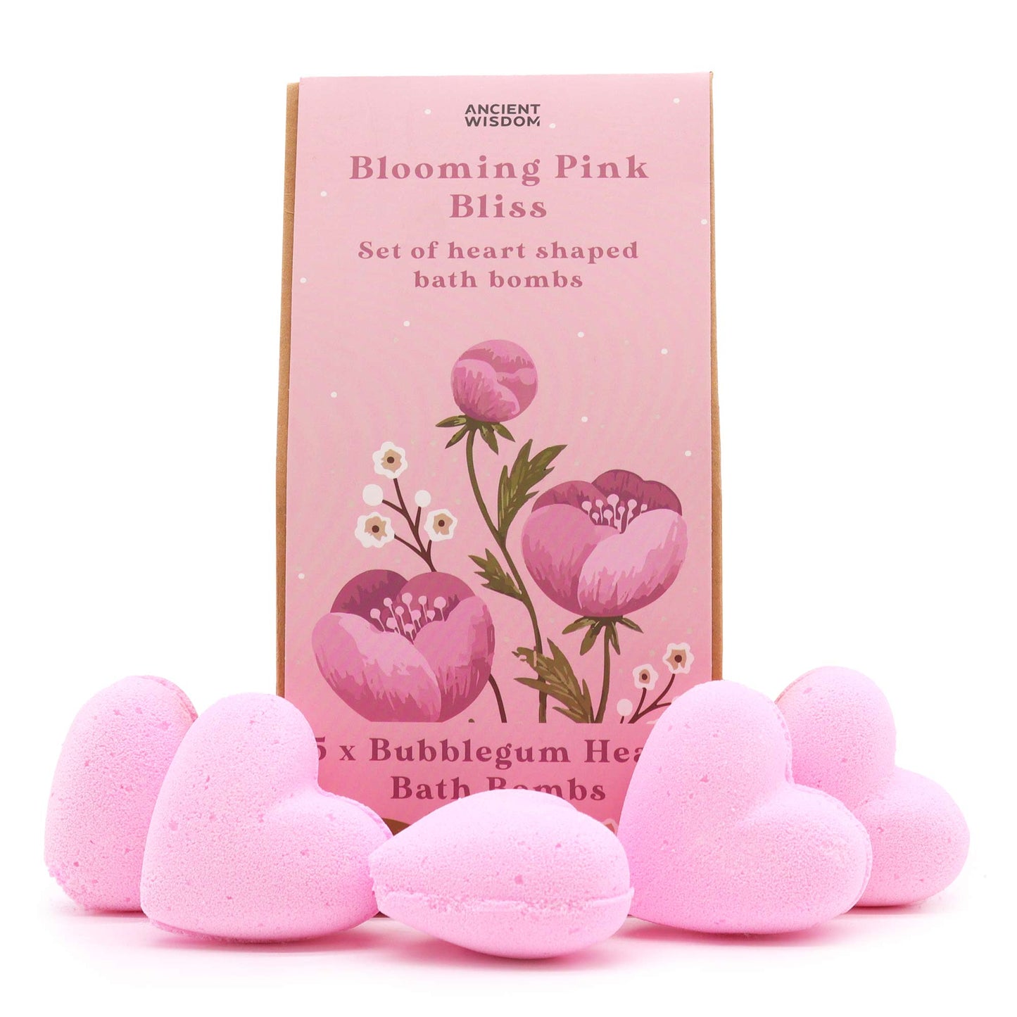 Heart Bath Bomb Gift Sets - Sunflower Serenity, Enchanting Heart Heaven, Blooming Pink Bliss, Cupids Escape Self Care