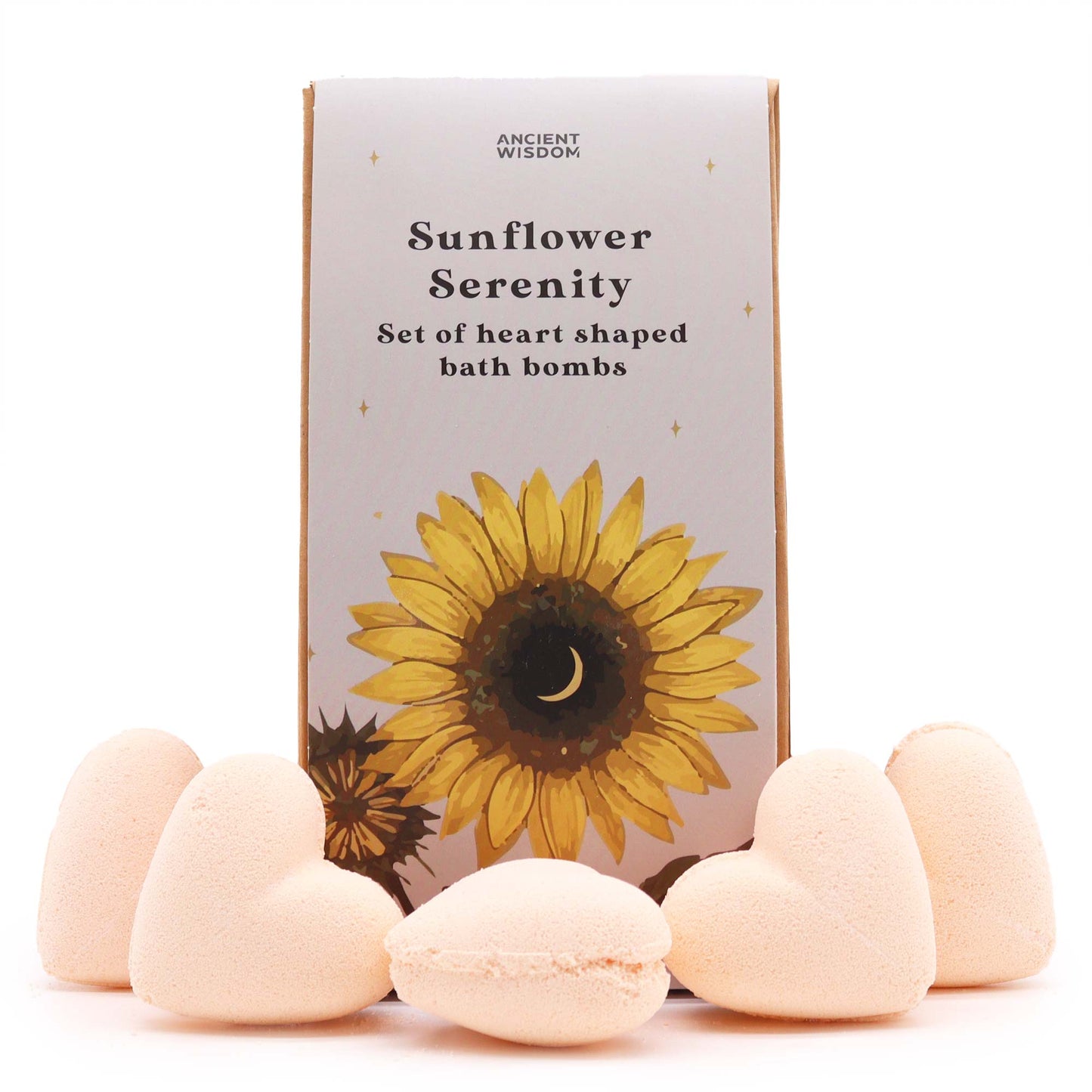 Heart Bath Bomb Gift Sets - Sunflower Serenity, Enchanting Heart Heaven, Blooming Pink Bliss, Cupids Escape Self Care