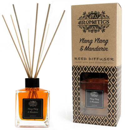 Ylang Ylang & Mandarin Essential Oil Reed Diffuser – Natürliche Duftmagie für Ihr Zuhause - 200ml