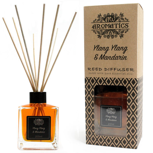 Ylang Ylang & Mandarin Essential Oil Reed Diffuser – Natürliche Duftmagie für Ihr Zuhause - 200ml