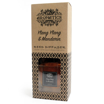 Ylang Ylang & Mandarin Essential Oil Reed Diffuser – Natürliche Duftmagie für Ihr Zuhause - 200ml