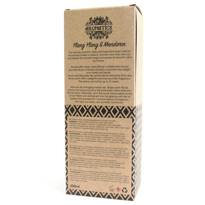 Ylang Ylang & Mandarin Essential Oil Reed Diffuser – Natürliche Duftmagie für Ihr Zuhause - 200ml